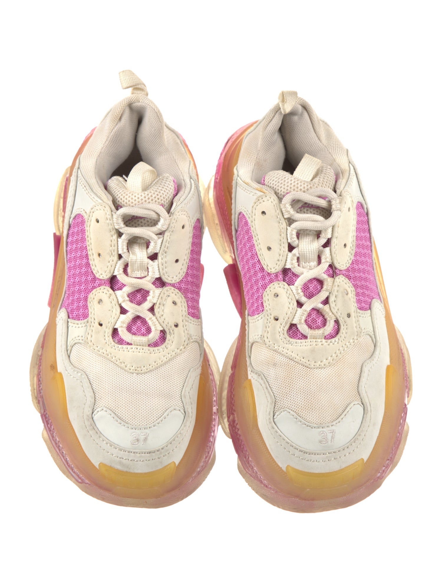 Balenciaga Triple S Clear Sole Chunky Sneakers